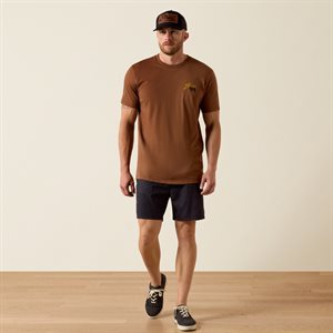 Ariat Brown Bbq Smoke Men T Shirt