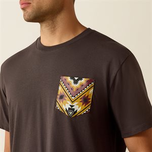 T Shirt Ariat Longhorn Black Vintage Pour Mens L