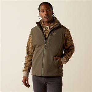 Mens Logo Softshell Dark green Ariat Vest