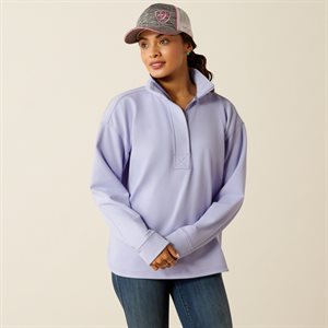 Ladies Swtshrt 1/2 Zip Lavender Ariat