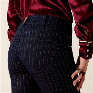 Ladies Jasmine Flare Silver Stripe Ariat Jeans