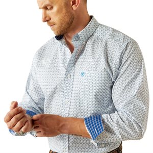 Mens L/S Blue Baker Shirt Ariat
