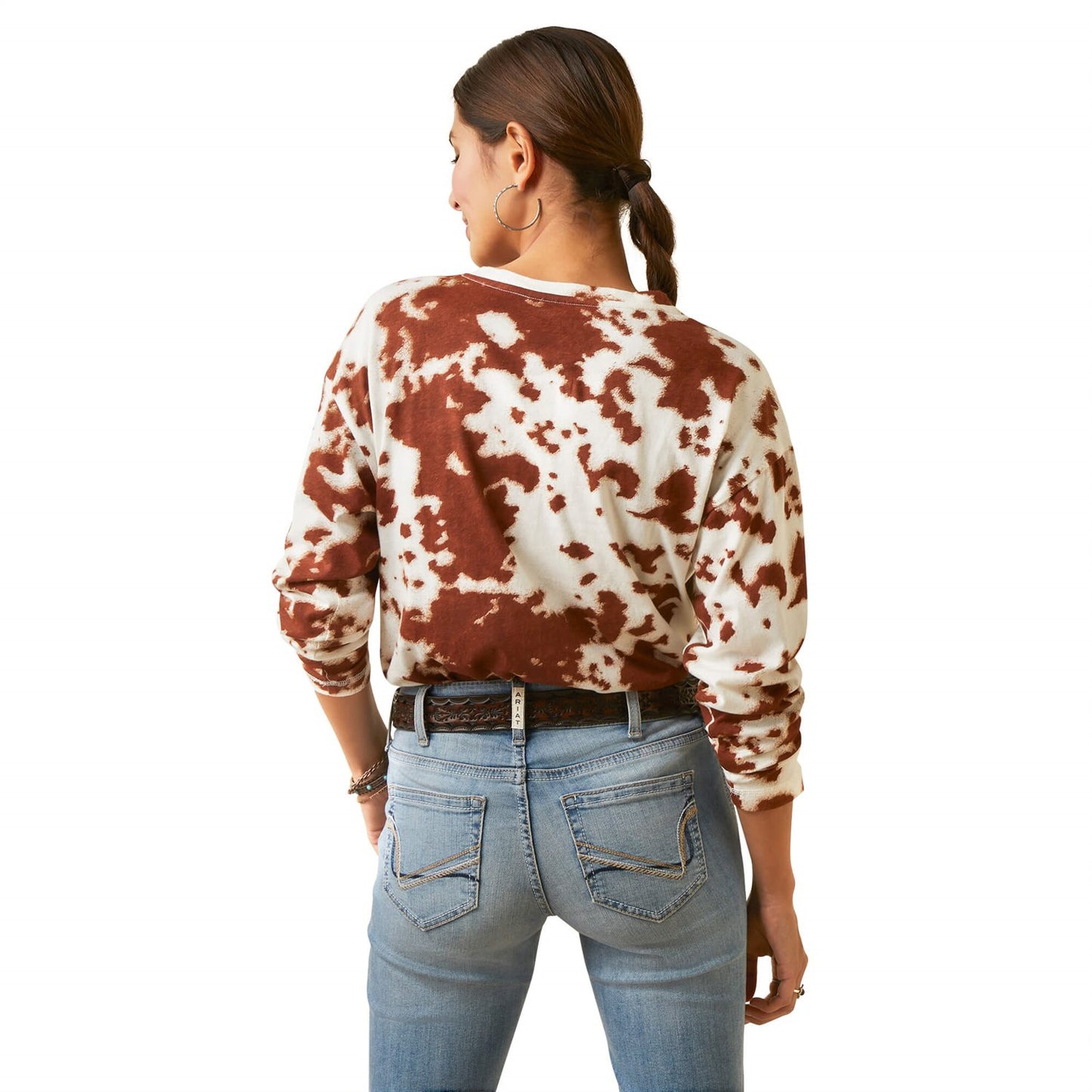 Ladies Relaxed Henely L/S Top Paint Ariat