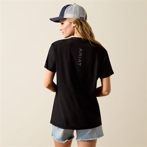 Ladies Laguna Logo Black T Shirt Ariat