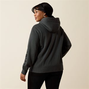 Ladies Charcoal Logo 2.0 Hoodie Ariat