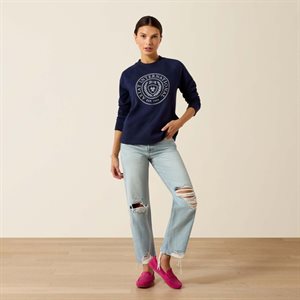 Ladies Martine Sweathshirt Navy Ariat