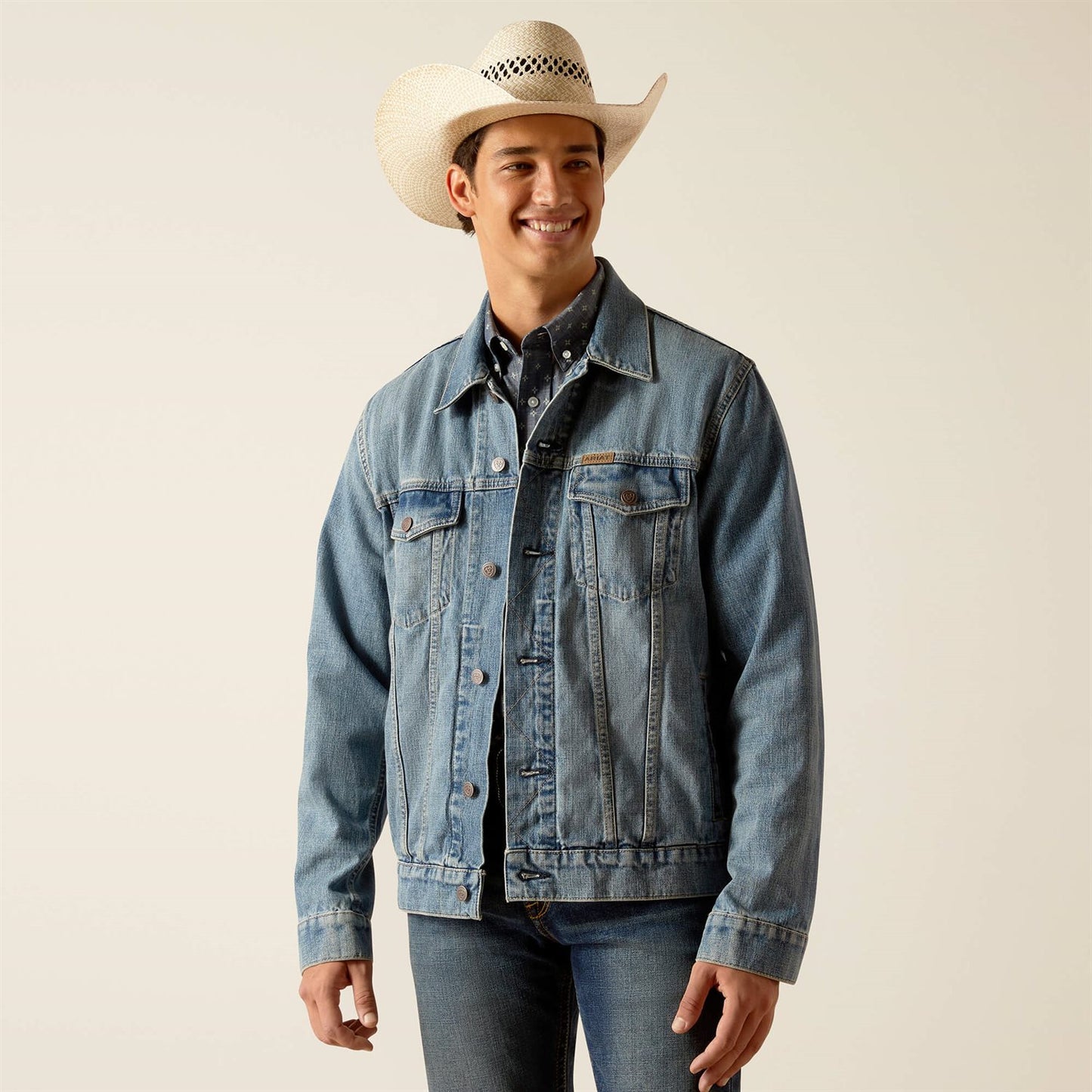 Mens Denim Trucker Jacket Roby Ariat