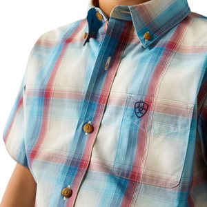 Boys S/S Pro Sunny Blue Ariat Shirt