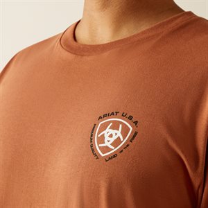 Ariat Mens Loft Simple Seal T Shirt Chutney
