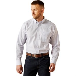 Mens L/S Blue Ariat Shirt