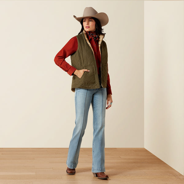 Vest Ins Fem Mirage Print Ariat L