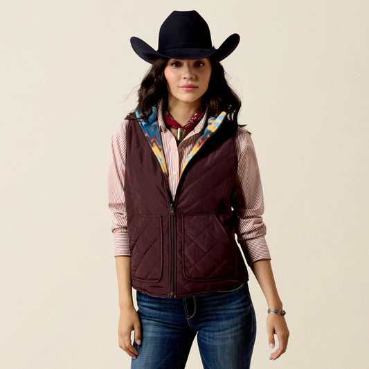 Plum CHOCOLATE PLUM/LAKESIDE SOUTHW WMS Dilon 2.0 Reversible Insulated Vest- L