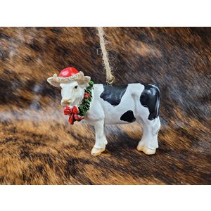 Cow Wreath Ornament