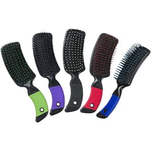 Brosse pour crinière et queue avec poignée incurvée assortie