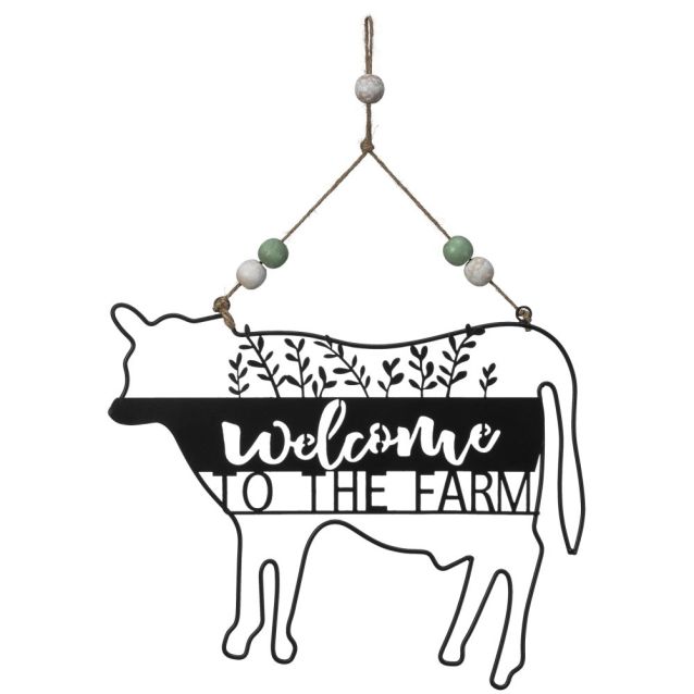 Cow "Welcome To The Farm" Sign