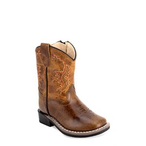 Old West Kid Boots Brown 4