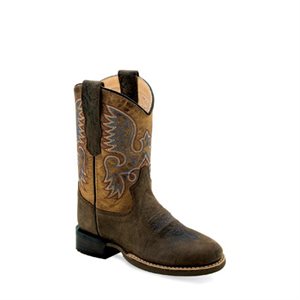 Bottes Western marron à bout rond pour enfants