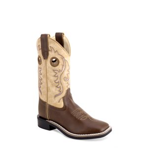 Bottes enfant Old West marron/beige