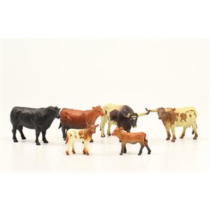 Set 6 Cow Figure
