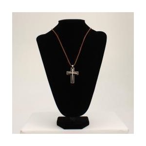 Twist Rope Double Cross Necklace