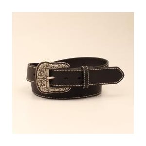Ceinture noire surpiquée L