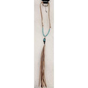 Ensemble Collier Et Boucle D'Oreilles Plume/Frange