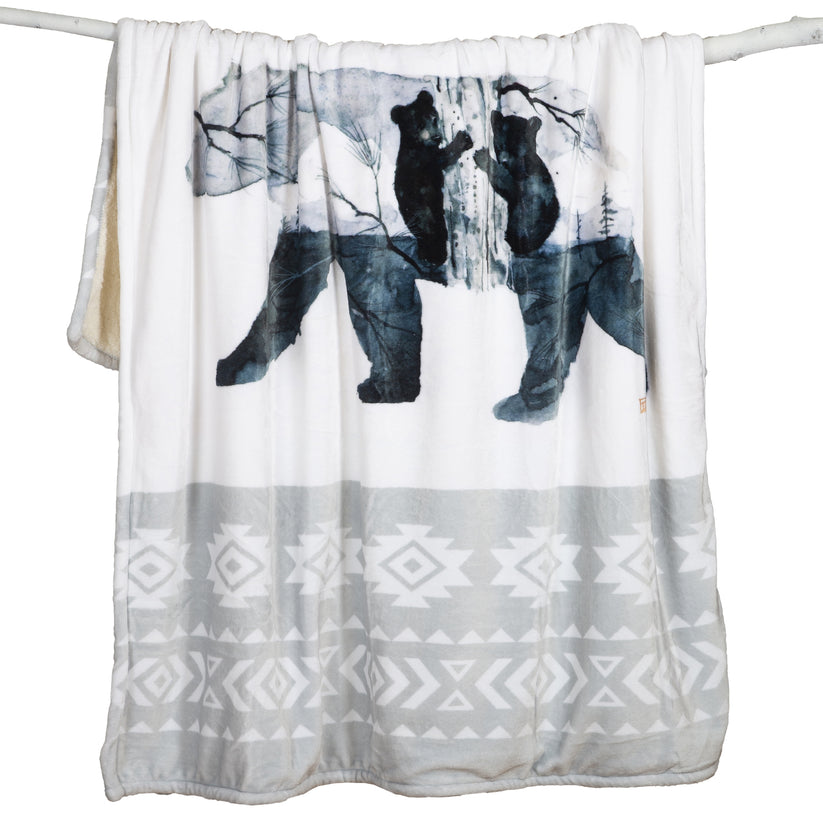 Plush Throw Wrangler Mama Bear