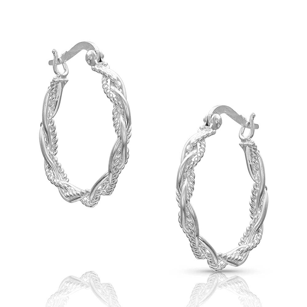 Rope hoops earring