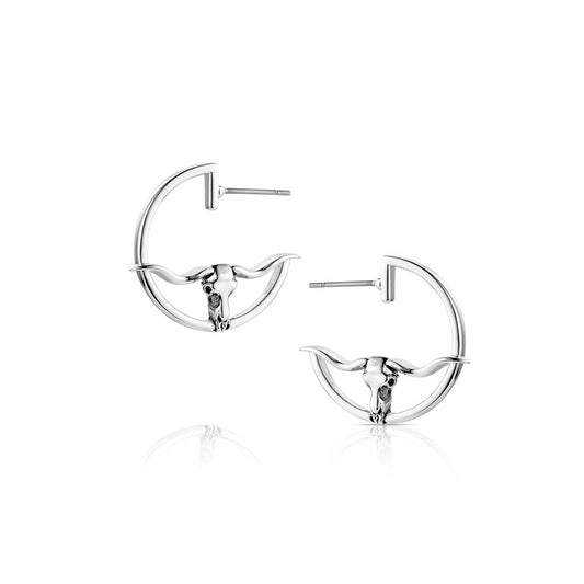 Silhouette Longhorn earring
