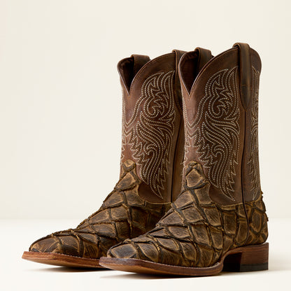 Men Ariat Riverside bass print boots
