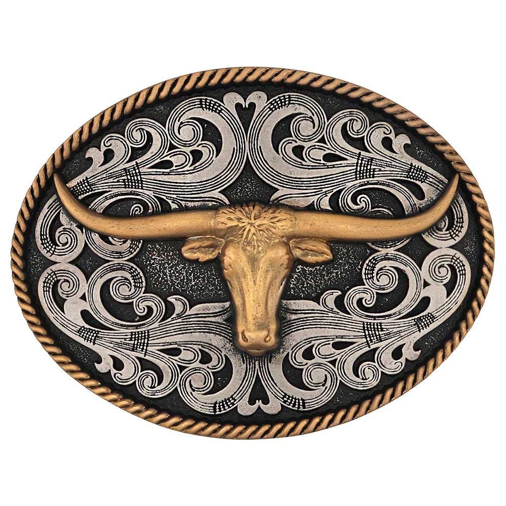 Attitude Montana Longhorn Cowboy buckle