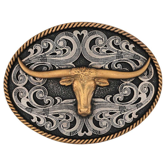 Attitude Montana Longhorn Cowboy buckle