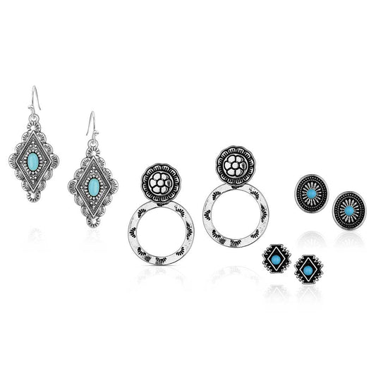 Concho Earring Set