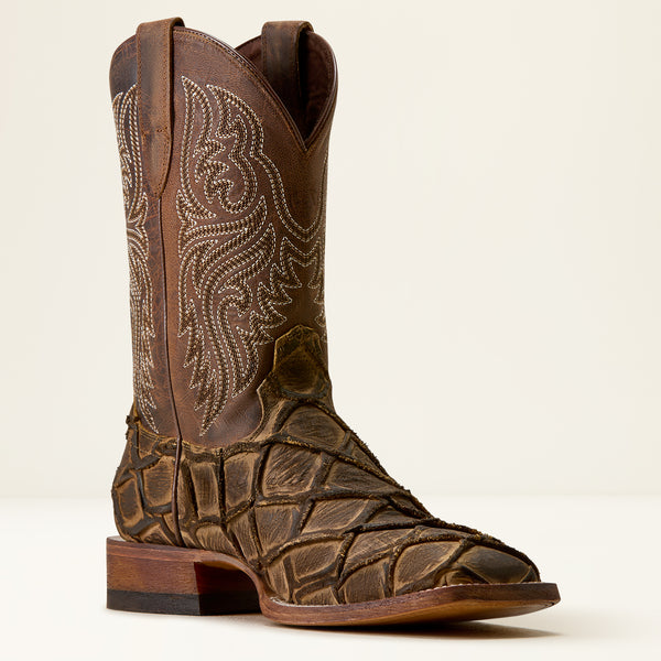 Men Ariat Riverside bass print boots