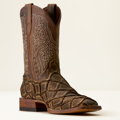 Men Ariat Riverside bass print boots